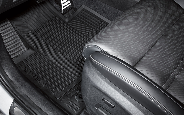 Kia 2019-2022 Sorento All Weather Mats - Black - Front Row - (circle) 1UF13AC200