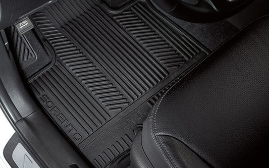 Kia 2016-2020 Sorento All Weather Mats - Black - Front Row - (hook) 1UF13AC600