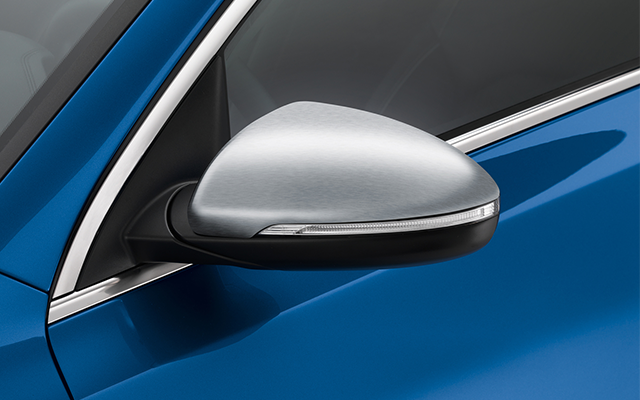 Kia Forte Mirror Caps - Brushed Stainless Steel J7431ADX00BR