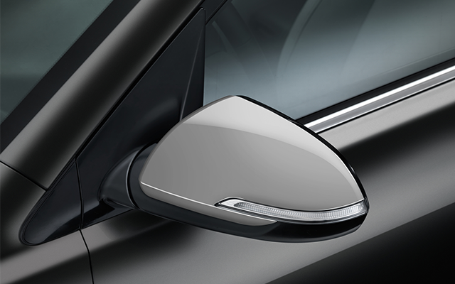 Kia 2017-2021 Rio Hatchback Mirror Caps - Silver  (for EX trims only) H8431ADX00SL