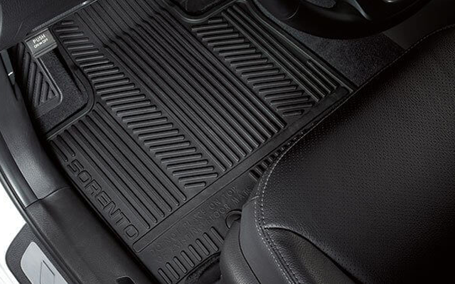 Kia All Weather Mats - Black - Front Row - (hook) 1UF13AC600
